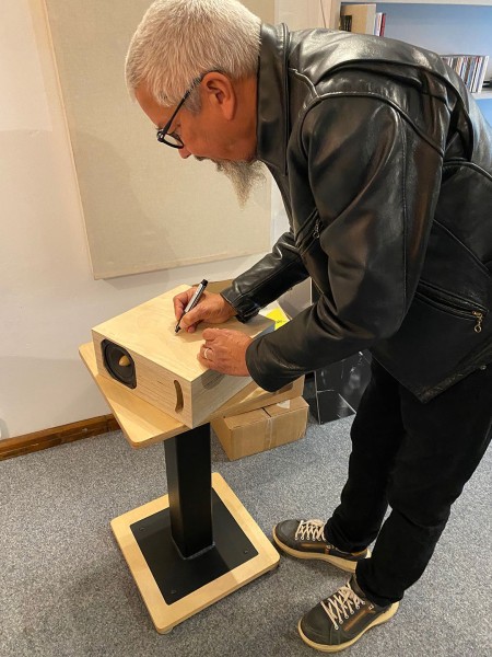 Andy signing the OGYS